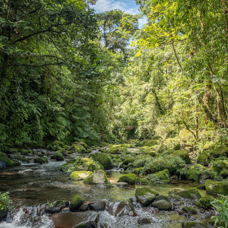 Air jernih Sungai Kromong untuk bermain air dan water tubing